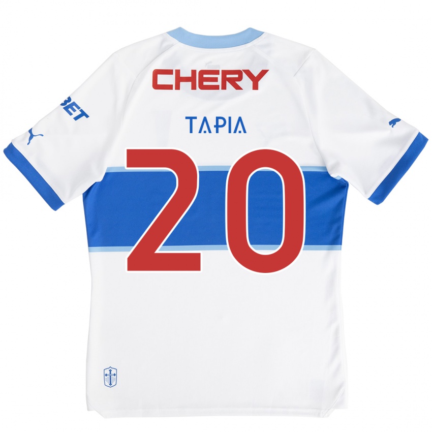 Kinder Gonzalo Tapia #20 Weiß Blau Heimtrikot Trikot 2024/25 T-Shirt Österreich