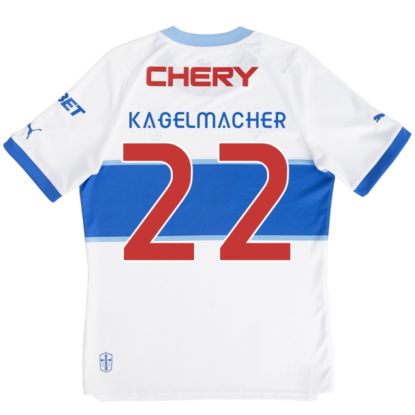 Kinder Gary Kagelmacher #22 Weiß Blau Heimtrikot Trikot 2024/25 T-Shirt Österreich