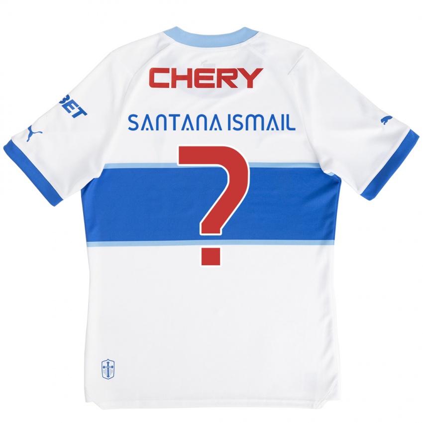 Kinder Benjamin Santana Ismail #0 Weiß Blau Heimtrikot Trikot 2024/25 T-Shirt Österreich