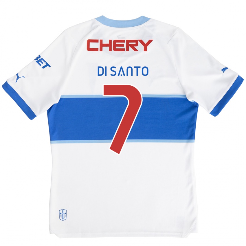 Kinder Franco Di Santo #7 Weiß Blau Heimtrikot Trikot 2024/25 T-Shirt Österreich