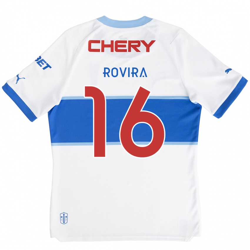 Kinder Brayan Rovira #16 Weiß Blau Heimtrikot Trikot 2024/25 T-Shirt Österreich