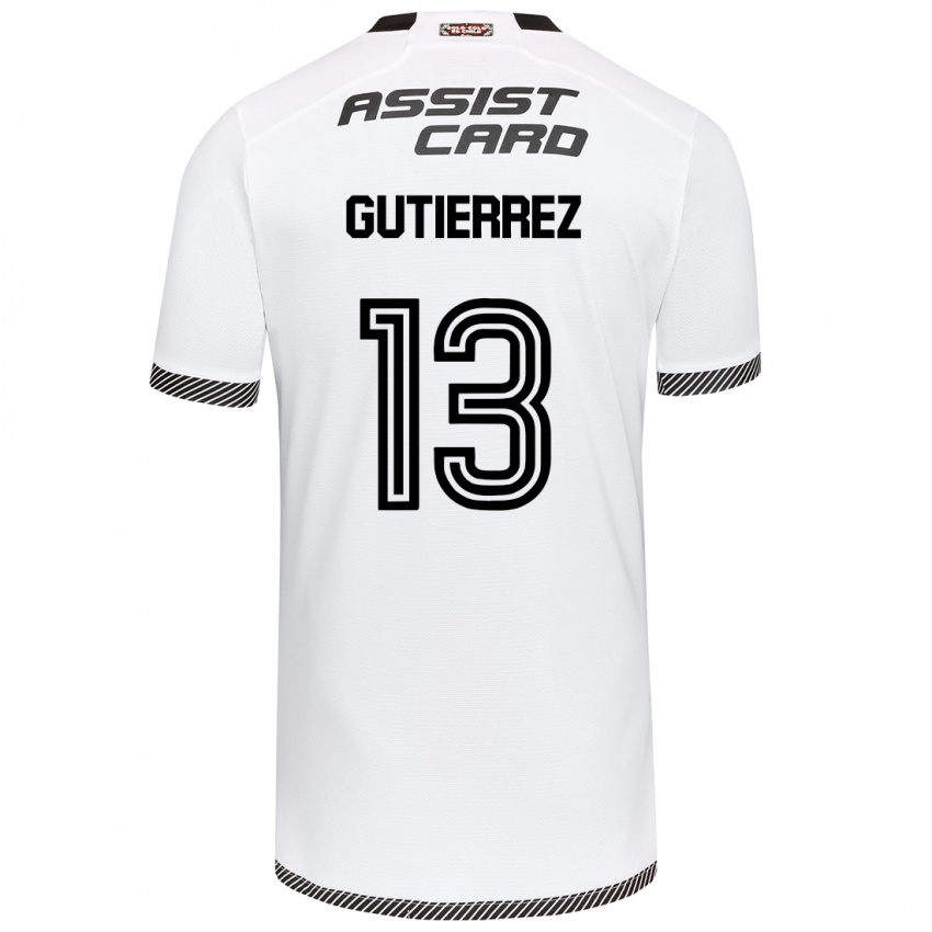 Kinder Bruno Gutiérrez #13 Weiß Schwarz Heimtrikot Trikot 2024/25 T-Shirt Österreich