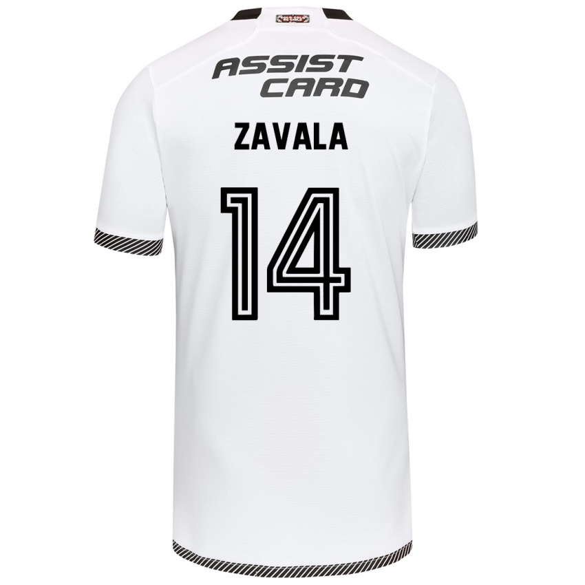 Kinder Cristián Zavala #14 Weiß Schwarz Heimtrikot Trikot 2024/25 T-Shirt Österreich