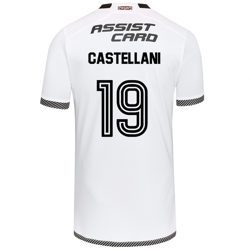 Kinder Gonzalo Castellani #19 Weiß Schwarz Heimtrikot Trikot 2024/25 T-Shirt Österreich