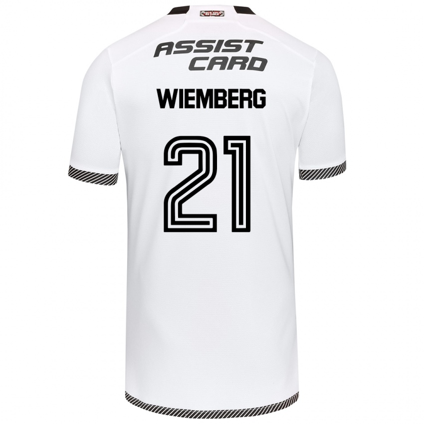 Kinder Erick Wiemberg #21 Weiß Schwarz Heimtrikot Trikot 2024/25 T-Shirt Österreich