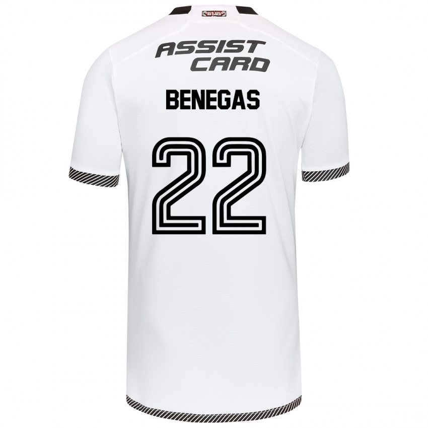 Kinder Leandro Benegas #22 Weiß Schwarz Heimtrikot Trikot 2024/25 T-Shirt Österreich