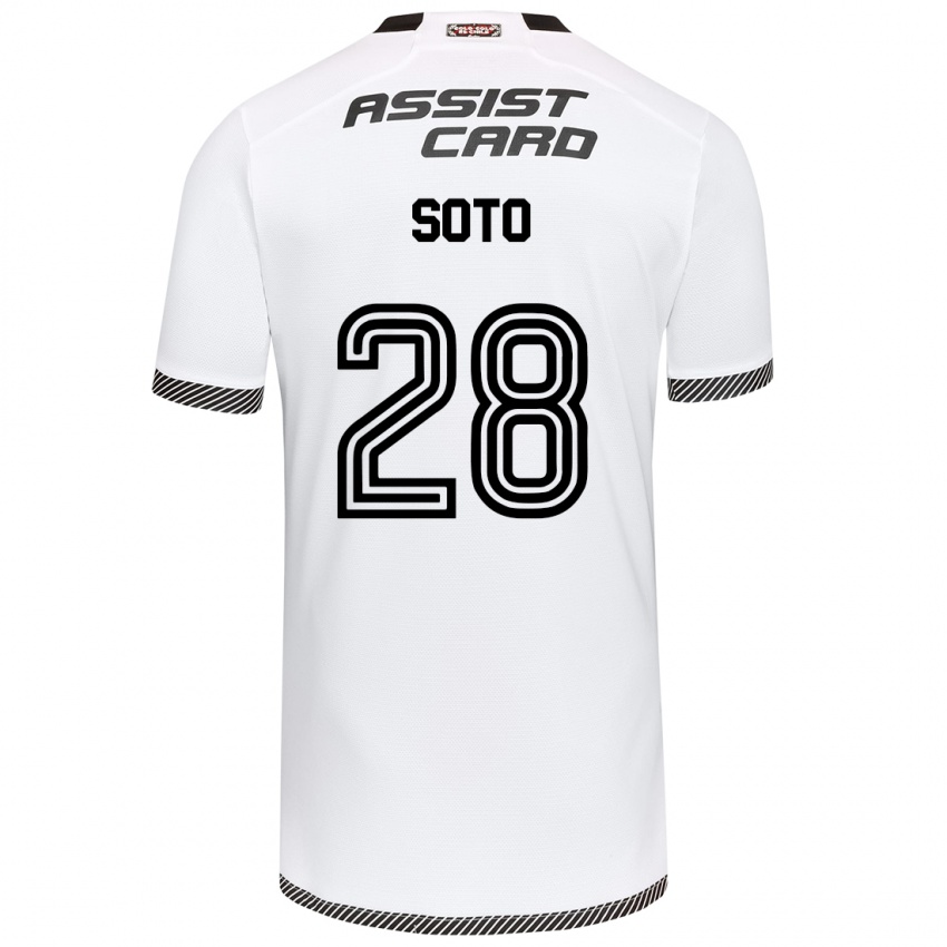 Kinder Lucas Soto #28 Weiß Schwarz Heimtrikot Trikot 2024/25 T-Shirt Österreich