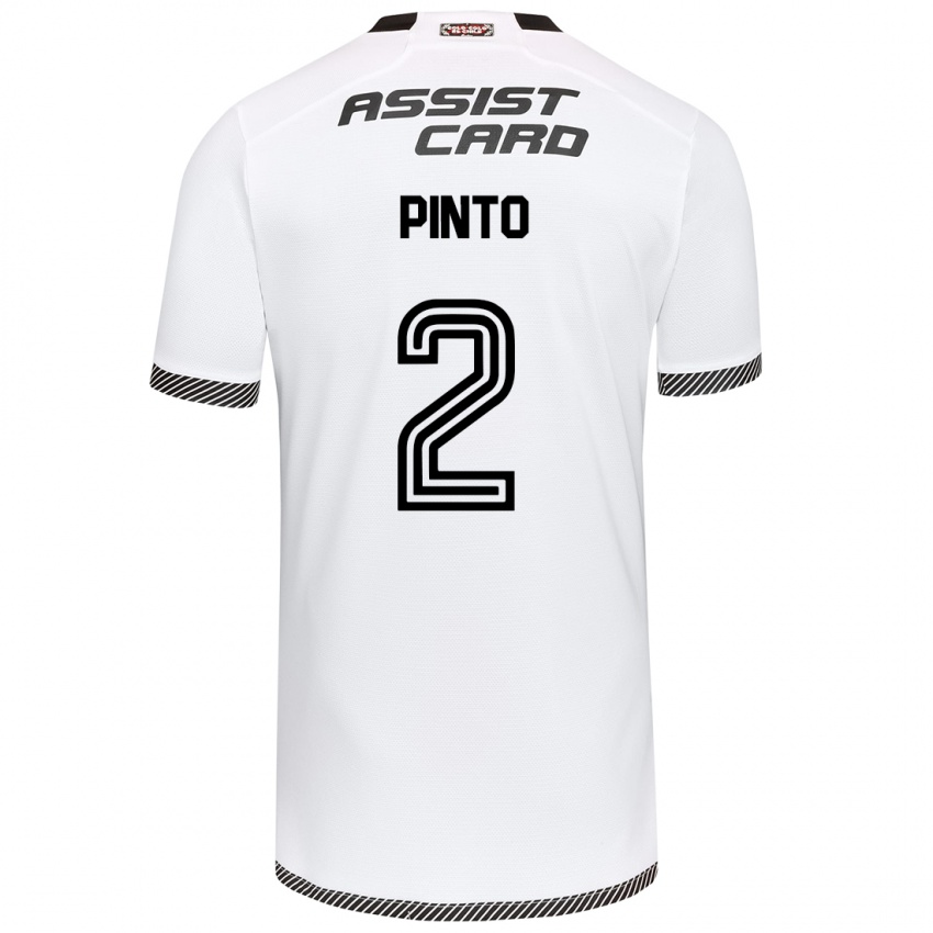 Kinder Matías Pinto #2 Weiß Schwarz Heimtrikot Trikot 2024/25 T-Shirt Österreich