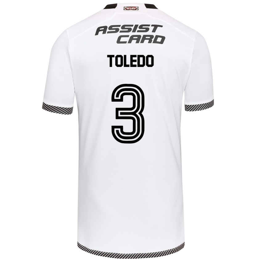 Kinder Miguel Toledo #3 Weiß Schwarz Heimtrikot Trikot 2024/25 T-Shirt Österreich