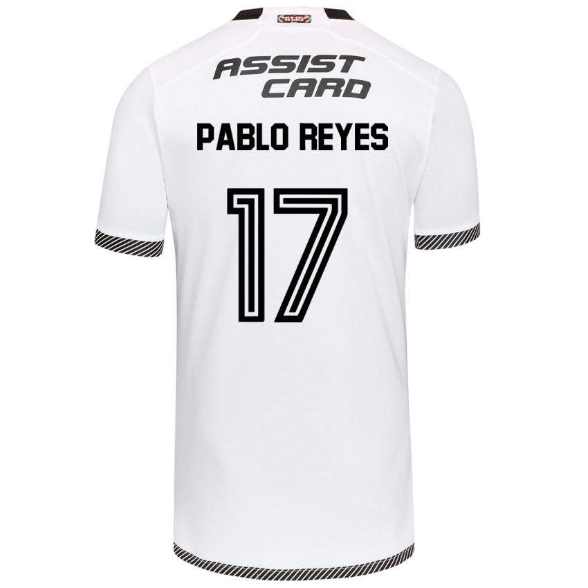 Kinder Juan Pablo Reyes #17 Weiß Schwarz Heimtrikot Trikot 2024/25 T-Shirt Österreich