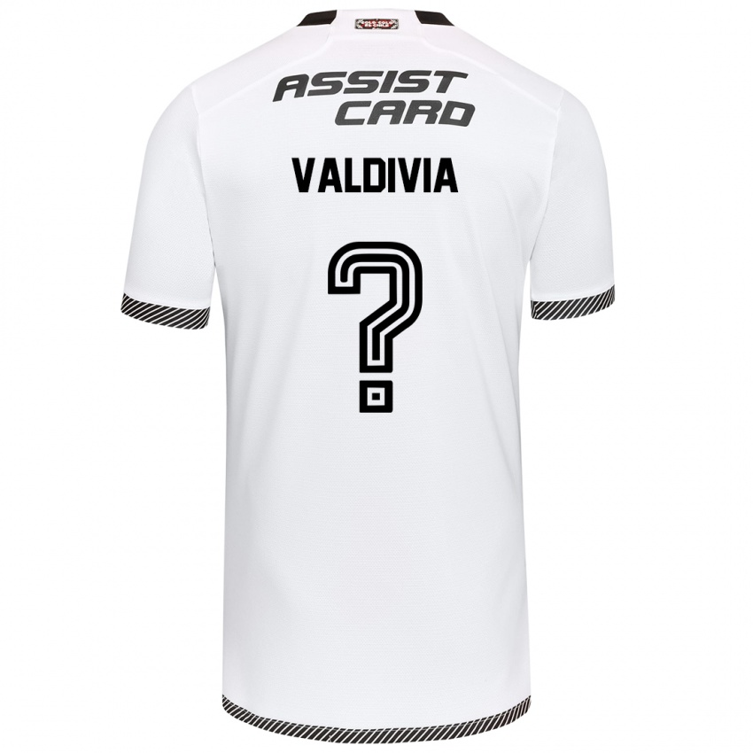 Kinder Felipe Valdivia #0 Weiß Schwarz Heimtrikot Trikot 2024/25 T-Shirt Österreich