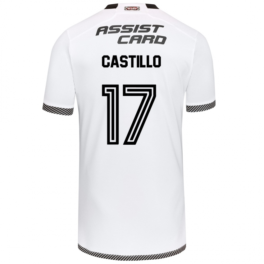 Kinder Fabián Castillo #17 Weiß Schwarz Heimtrikot Trikot 2024/25 T-Shirt Österreich