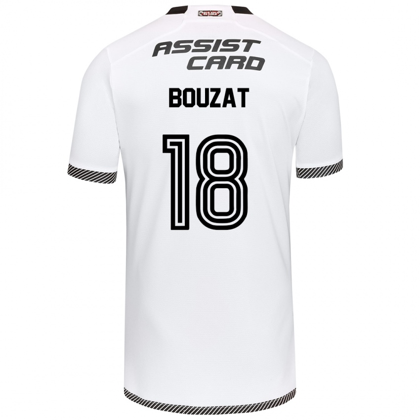 Kinder Agustín Bouzat #18 Weiß Schwarz Heimtrikot Trikot 2024/25 T-Shirt Österreich