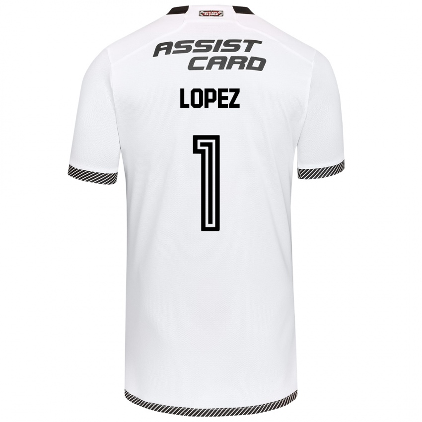 Kinder Yessenia López #1 Weiß Schwarz Heimtrikot Trikot 2024/25 T-Shirt Österreich