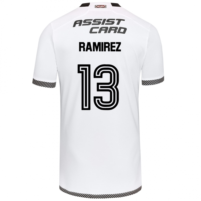 Kinder Fernanda Ramírez #13 Weiß Schwarz Heimtrikot Trikot 2024/25 T-Shirt Österreich