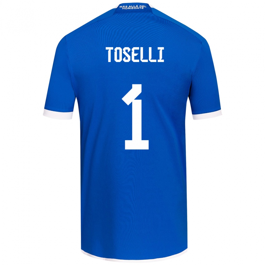 Kinder Cristopher Toselli #1 Blau Weiss Heimtrikot Trikot 2024/25 T-Shirt Österreich