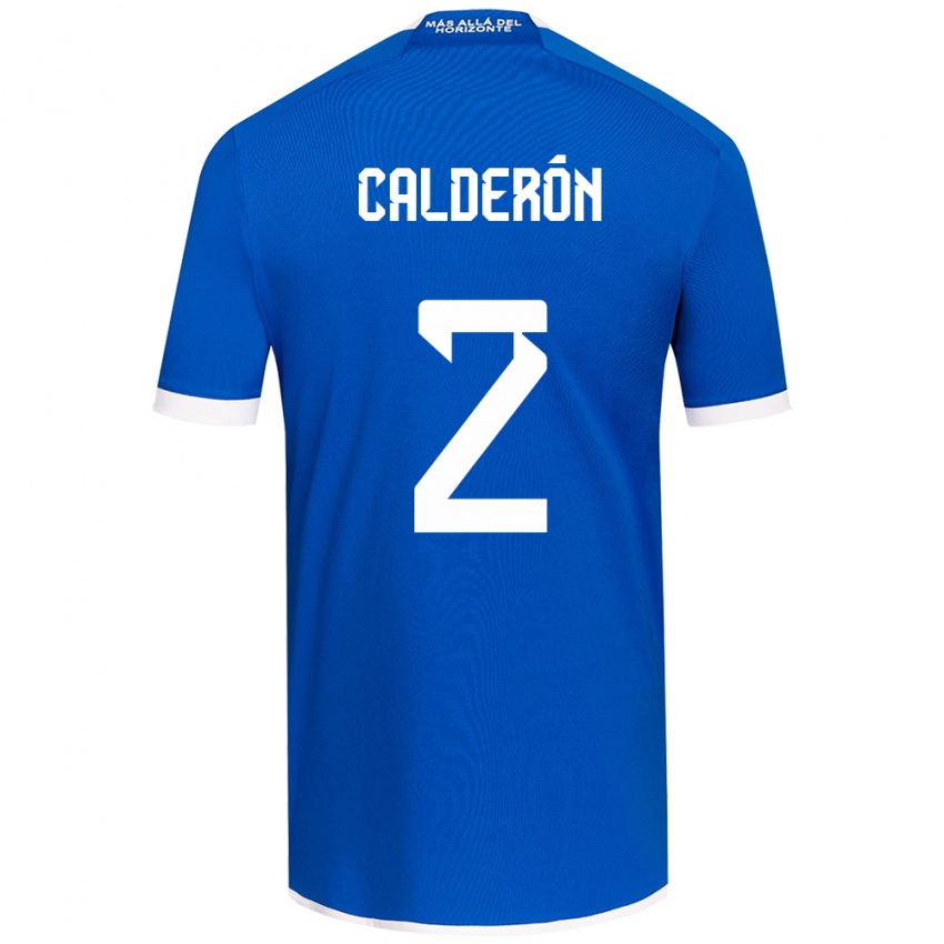 Kinder Franco Calderón #2 Blau Weiss Heimtrikot Trikot 2024/25 T-Shirt Österreich