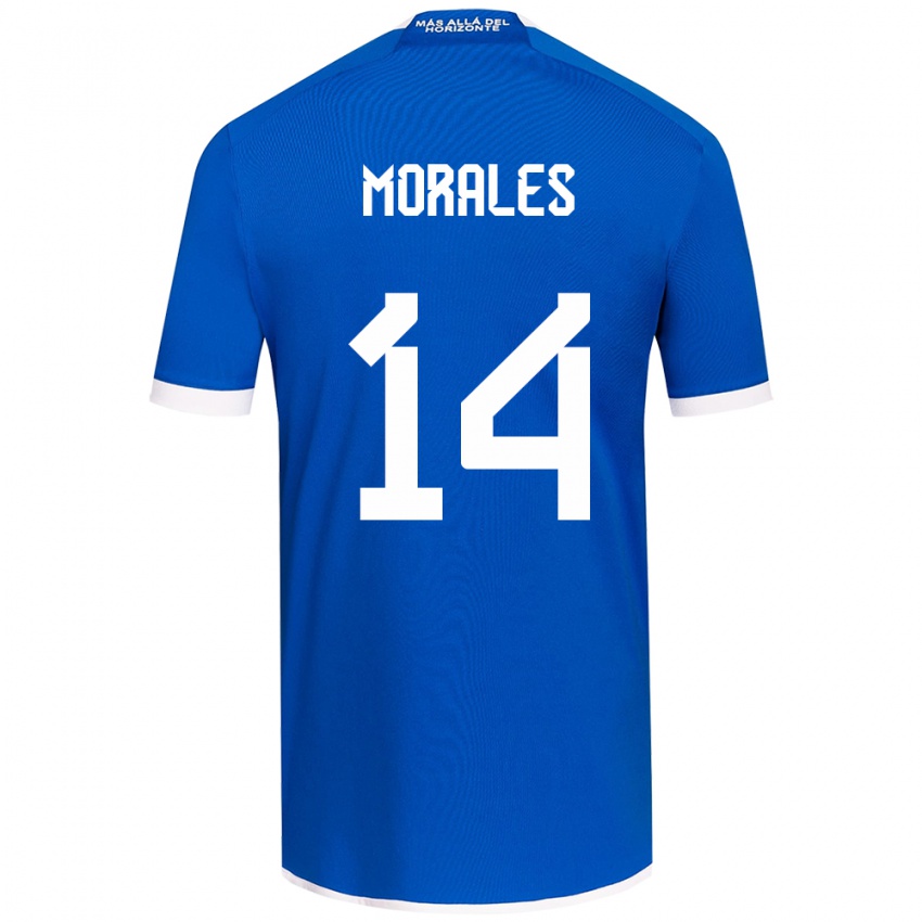 Kinder Marcelo Morales #14 Blau Weiss Heimtrikot Trikot 2024/25 T-Shirt Österreich