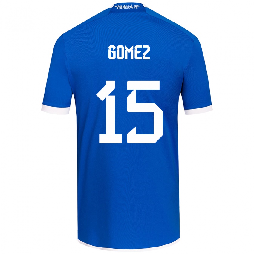 Kinder Juan Pablo Gómez #15 Blau Weiss Heimtrikot Trikot 2024/25 T-Shirt Österreich