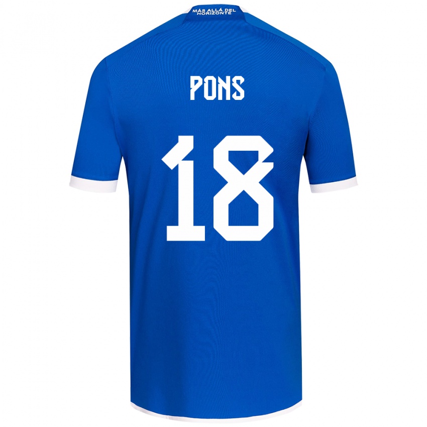 Kinder Luciano Pons #18 Blau Weiss Heimtrikot Trikot 2024/25 T-Shirt Österreich