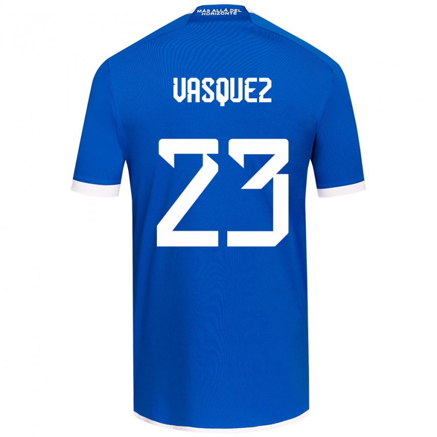 Kinder Ignacio Vásquez #23 Blau Weiss Heimtrikot Trikot 2024/25 T-Shirt Österreich