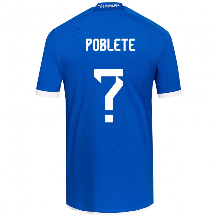 Kinder José Poblete #0 Blau Weiss Heimtrikot Trikot 2024/25 T-Shirt Österreich