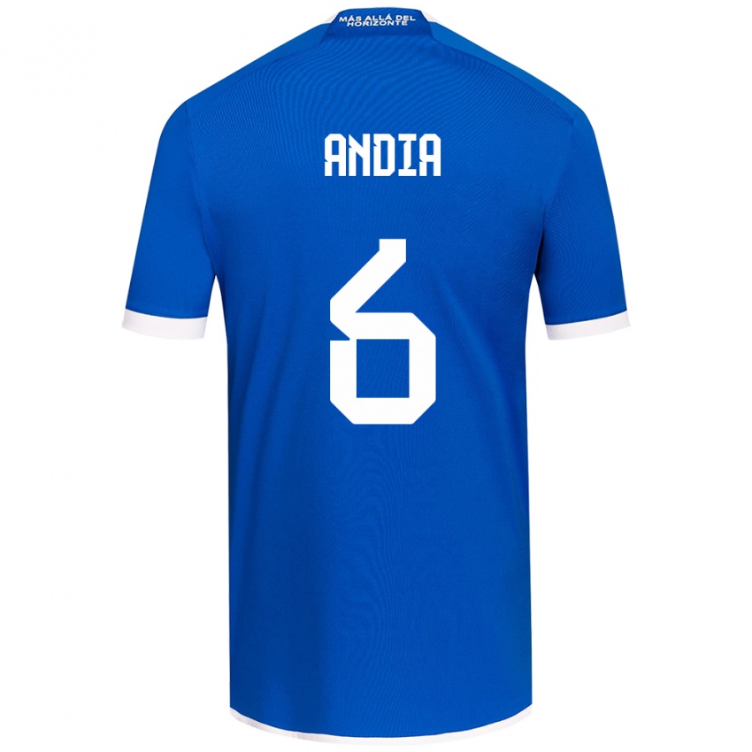 Kinder Yonathan Andía #6 Blau Weiss Heimtrikot Trikot 2024/25 T-Shirt Österreich