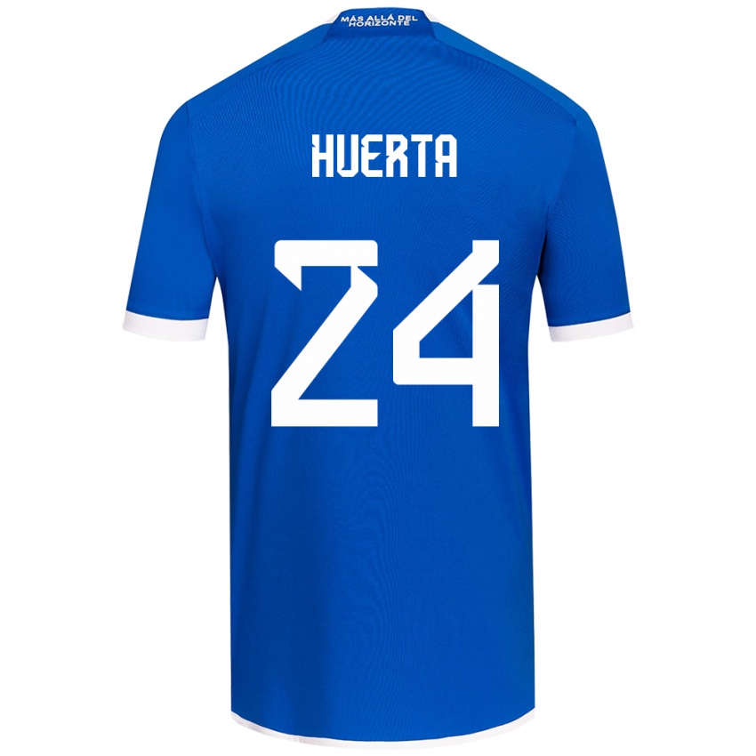 Kinder Renato Huerta #24 Blau Weiss Heimtrikot Trikot 2024/25 T-Shirt Österreich