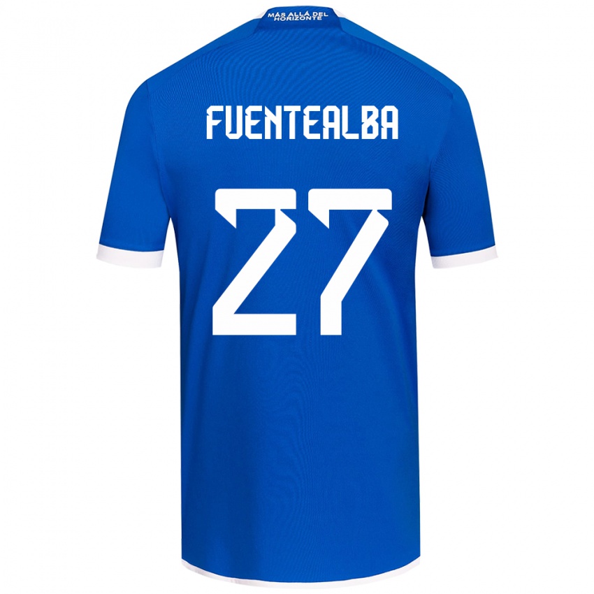 Kinder Jeison Fuentealba #27 Blau Weiss Heimtrikot Trikot 2024/25 T-Shirt Österreich