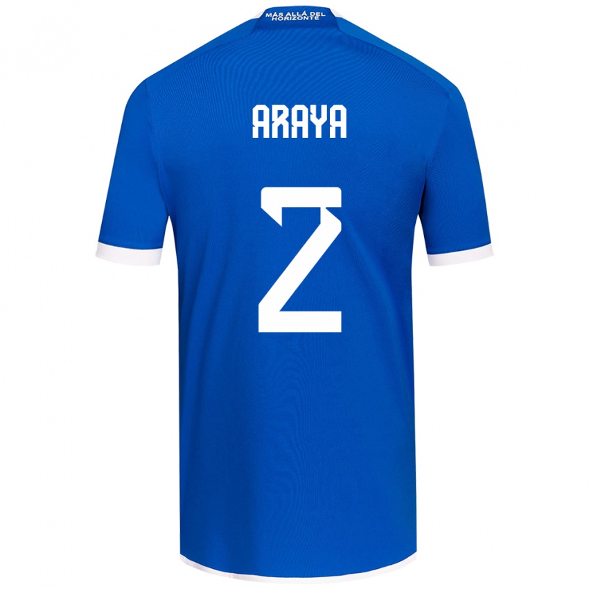 Kinder Fernanda Araya #2 Blau Weiss Heimtrikot Trikot 2024/25 T-Shirt Österreich