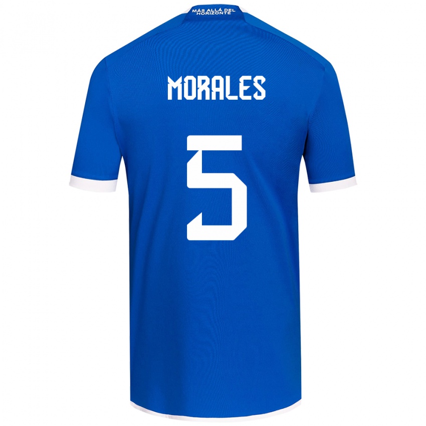 Kinder Mariana Morales #5 Blau Weiss Heimtrikot Trikot 2024/25 T-Shirt Österreich