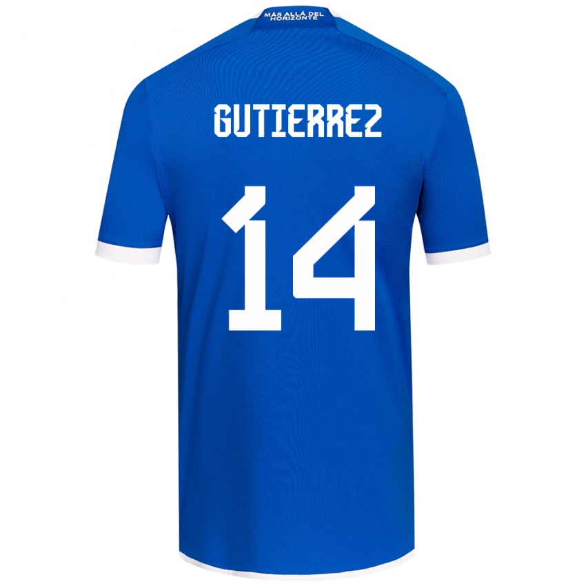 Kinder Ana Gutiérrez #14 Blau Weiss Heimtrikot Trikot 2024/25 T-Shirt Österreich