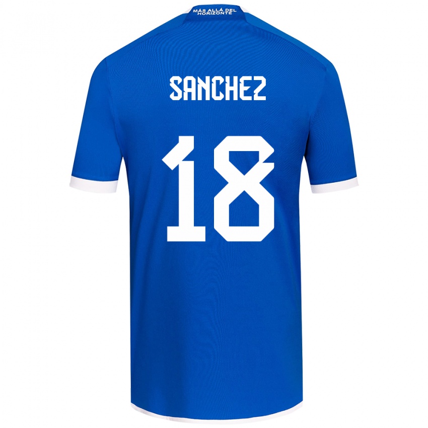 Kinder Bárbara Sánchez #18 Blau Weiss Heimtrikot Trikot 2024/25 T-Shirt Österreich