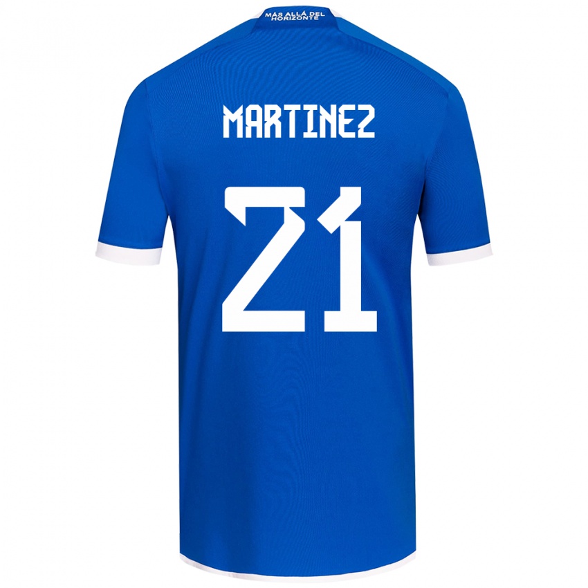 Kinder Maria Martínez #21 Blau Weiss Heimtrikot Trikot 2024/25 T-Shirt Österreich