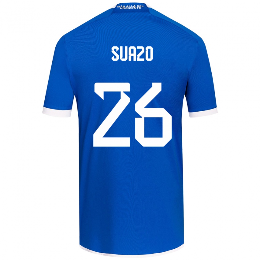 Kinder Gretzel Suazo #26 Blau Weiss Heimtrikot Trikot 2024/25 T-Shirt Österreich