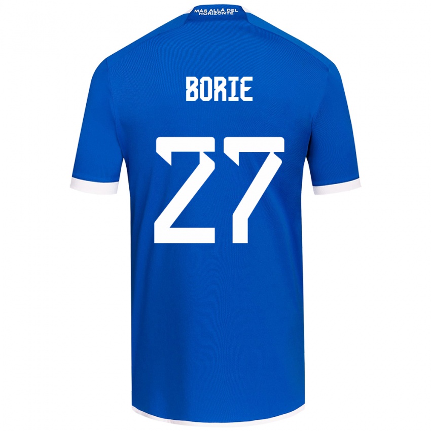 Kinder Emilie Borie #27 Blau Weiss Heimtrikot Trikot 2024/25 T-Shirt Österreich