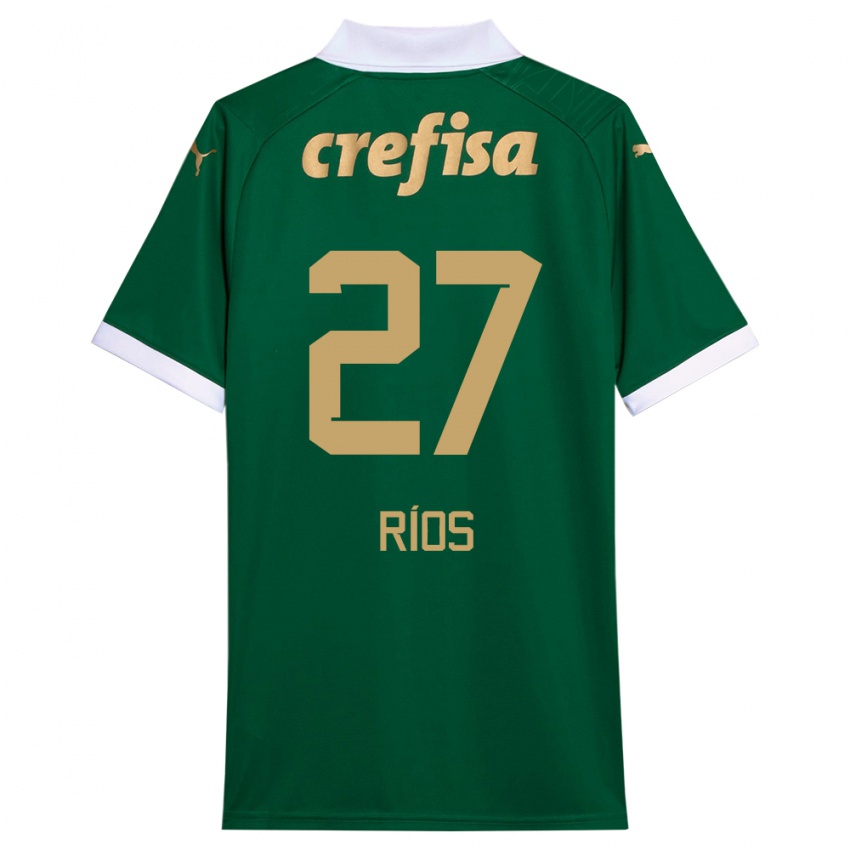 Kinder Richard Ríos #27 Grün Weiß Heimtrikot Trikot 2024/25 T-Shirt Österreich