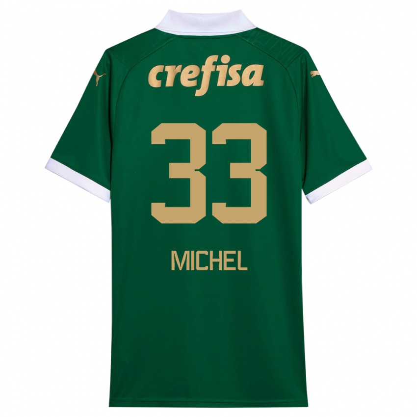 Kinder Michel #33 Grün Weiß Heimtrikot Trikot 2024/25 T-Shirt Österreich