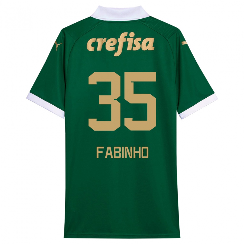 Kinder Fabinho #35 Grün Weiß Heimtrikot Trikot 2024/25 T-Shirt Österreich