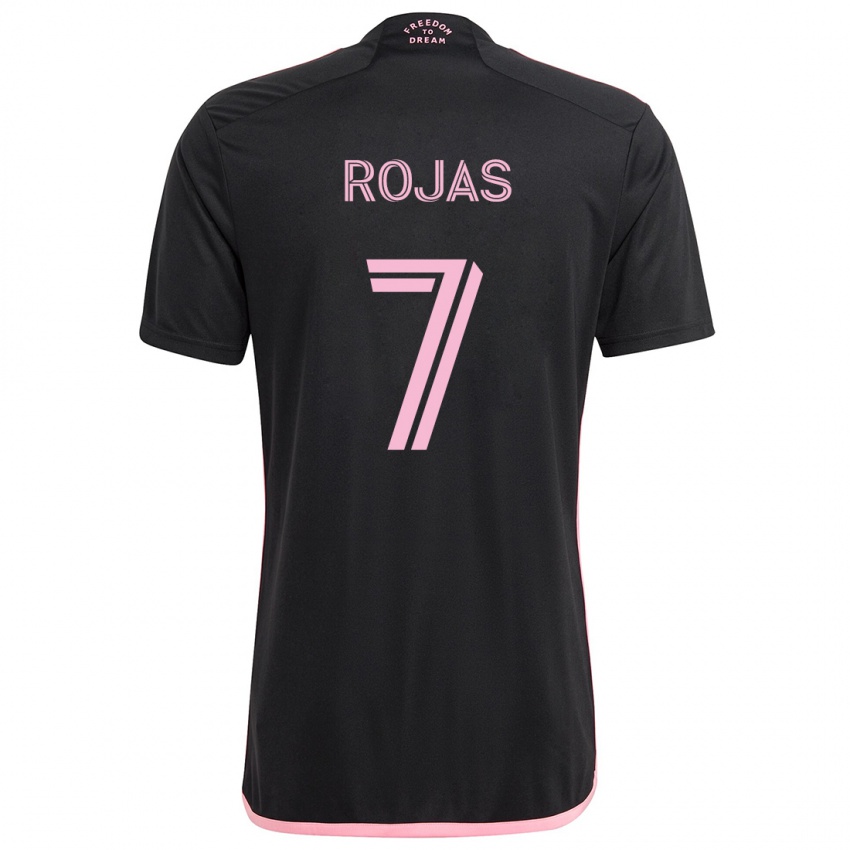 Kinder Matías Rojas #7 Schwarz Auswärtstrikot Trikot 2024/25 T-Shirt Österreich