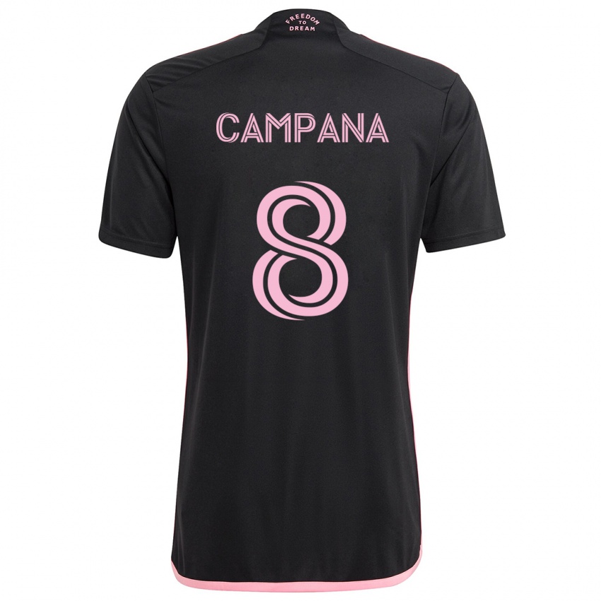 Kinder Leonardo Campana #8 Schwarz Auswärtstrikot Trikot 2024/25 T-Shirt Österreich