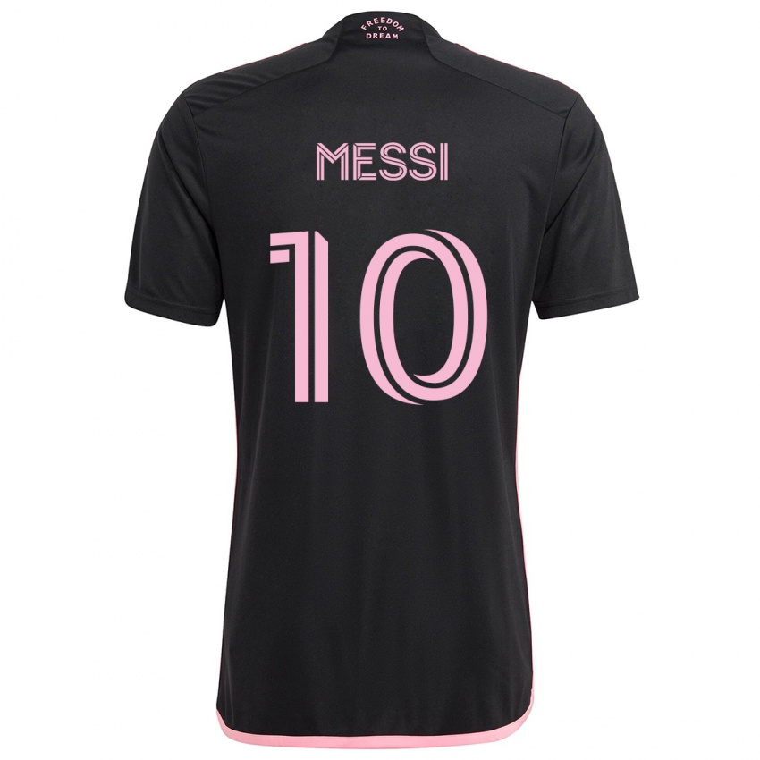 Kinder Lionel Messi #10 Schwarz Auswärtstrikot Trikot 2024/25 T-Shirt Österreich