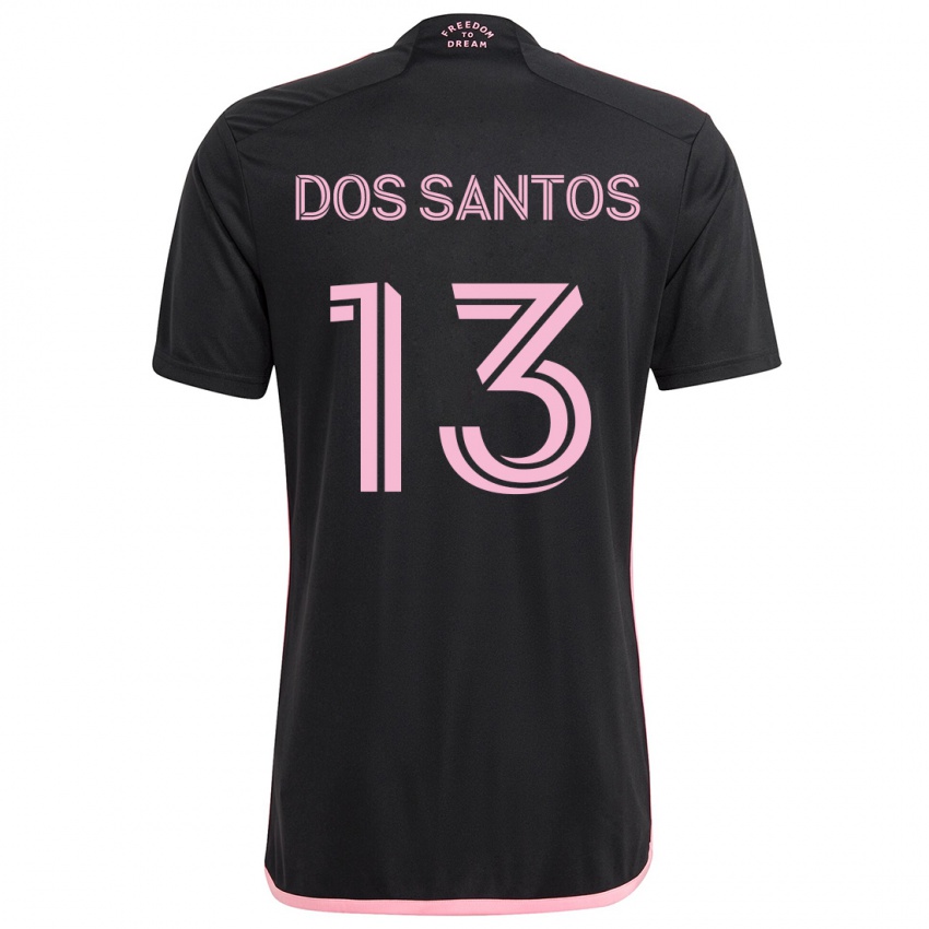 Kinder Cj Dos Santos #13 Schwarz Auswärtstrikot Trikot 2024/25 T-Shirt Österreich