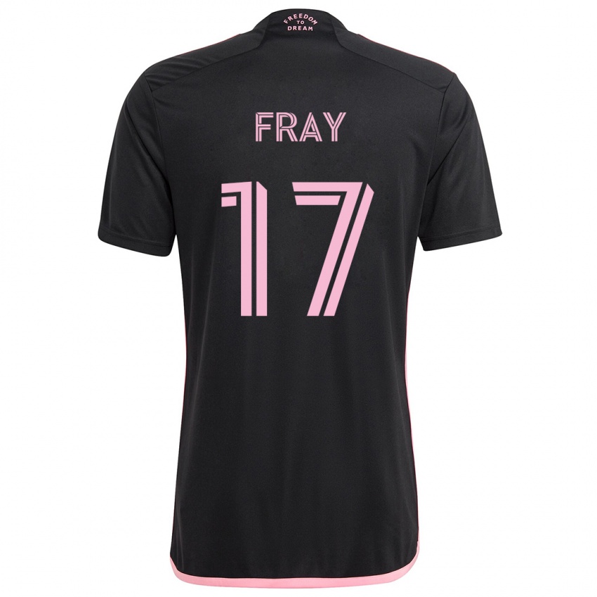 Kinder Ian Fray #17 Schwarz Auswärtstrikot Trikot 2024/25 T-Shirt Österreich