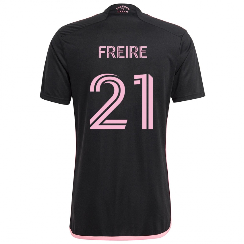 Kinder Nicolas Freire #21 Schwarz Auswärtstrikot Trikot 2024/25 T-Shirt Österreich