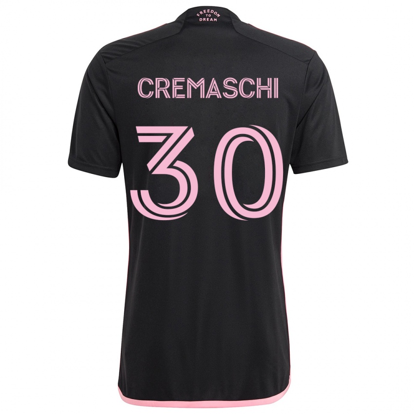 Kinder Benja Cremaschi #30 Schwarz Auswärtstrikot Trikot 2024/25 T-Shirt Österreich