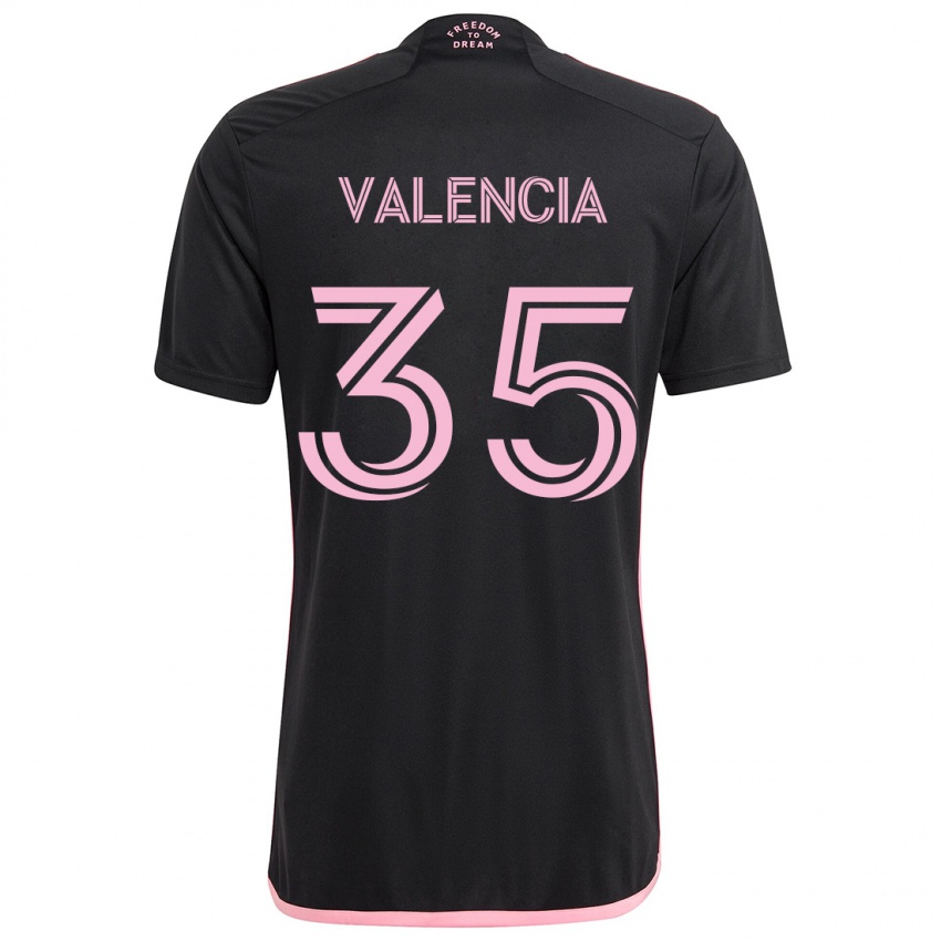 Kinder Felipe Valencia #35 Schwarz Auswärtstrikot Trikot 2024/25 T-Shirt Österreich