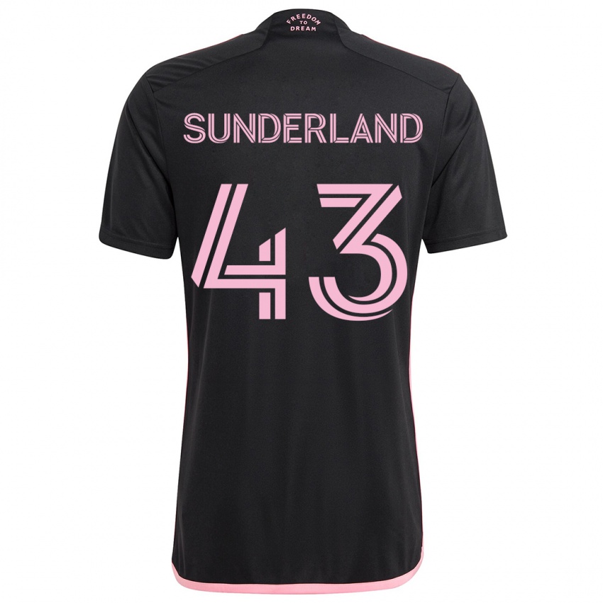 Kinder Lawson Sunderland #43 Schwarz Auswärtstrikot Trikot 2024/25 T-Shirt Österreich