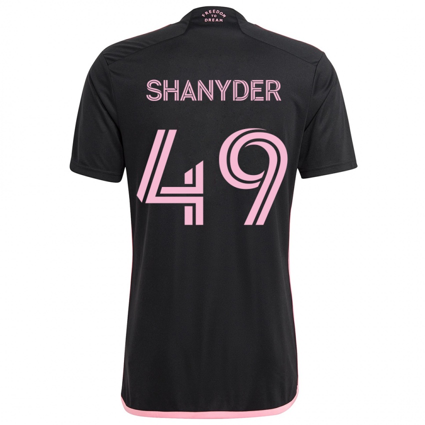 Kinder Shanyder Borgelin #49 Schwarz Auswärtstrikot Trikot 2024/25 T-Shirt Österreich