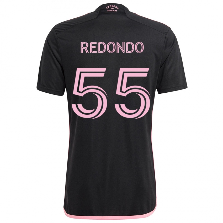 Kinder Federico Redondo #55 Schwarz Auswärtstrikot Trikot 2024/25 T-Shirt Österreich